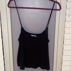Women’s Kimchi Blue Black Flowy Tank Top Small